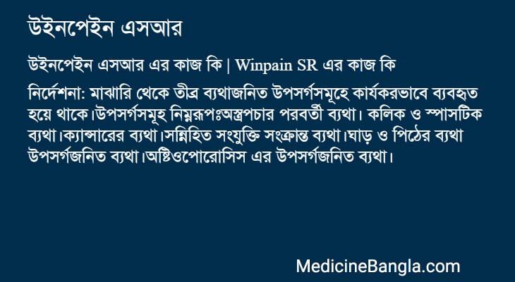 উইনপেইন এসআর এর কাজ উইনপেইন এসআর in Bangla