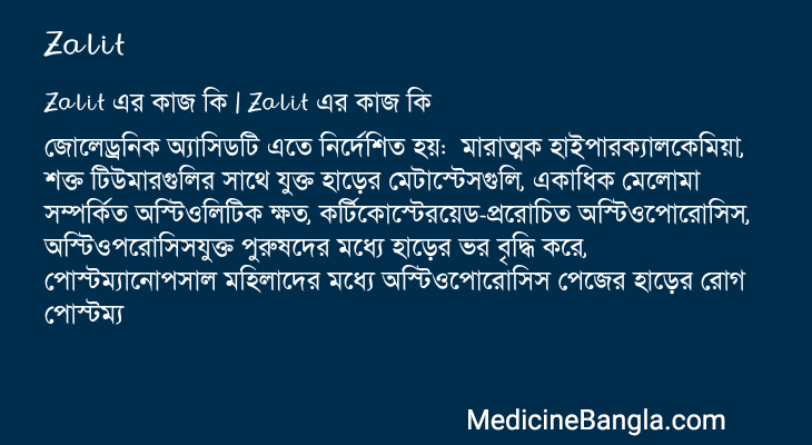 Zalit এর কাজ Zalit in Bangla