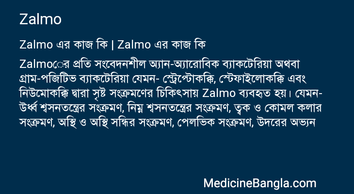 Zalmo এর কাজ Zalmo in Bangla