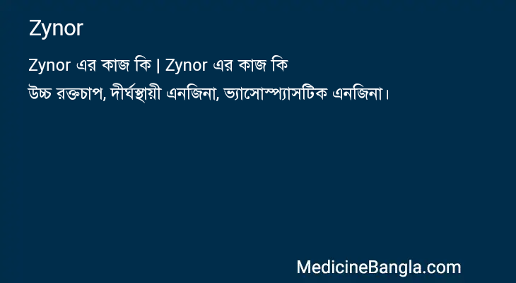 Zynor in Bangla
